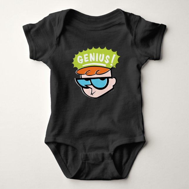 Dexter "Genius" Callout Graphic Baby Strampler (Vorderseite)