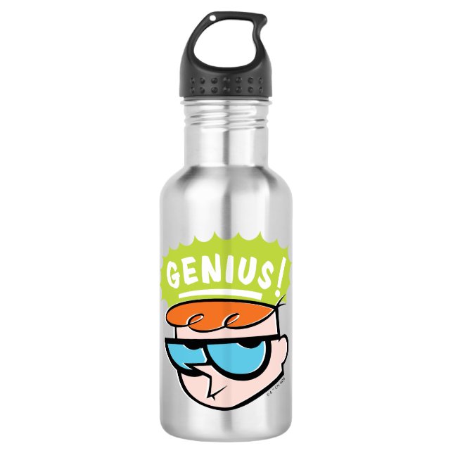 Dexter "Genius" Callout Graphic Edelstahlflasche (Vorderseite)