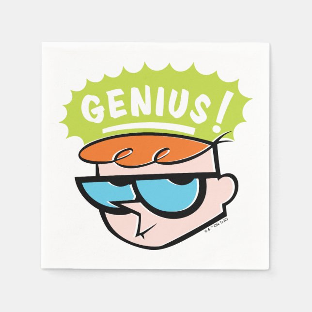Dexter "Genius" Callout Graphic Serviette (Vorderseite)