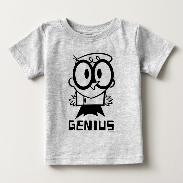 Dexter "Genius" Kontur Graphic Baby T-shirt (Vorderseite)