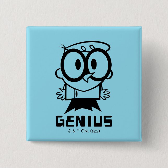 Dexter "Genius" Kontur Graphic Button (Vorderseite)