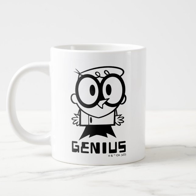 Dexter "Genius" Kontur Graphic Jumbo-Tasse (Links)