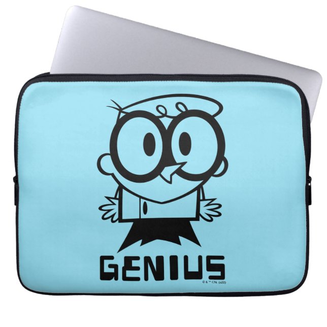 Dexter "Genius" Kontur Graphic Laptopschutzhülle (Vorderseite)