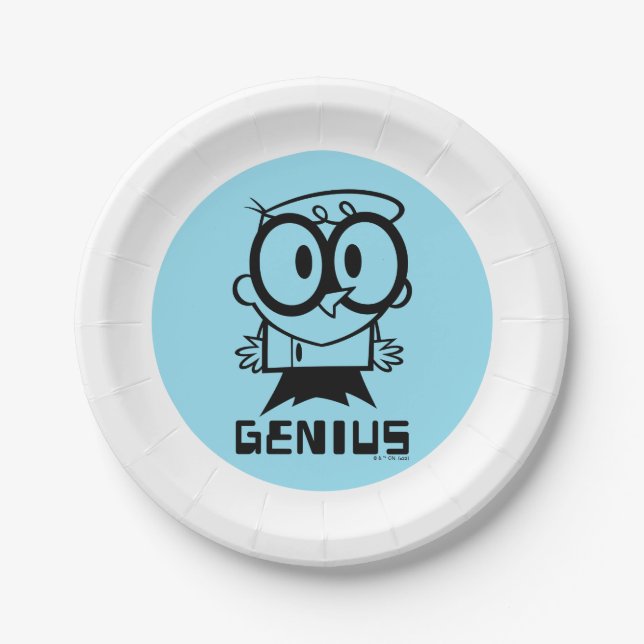 Dexter "Genius" Kontur Graphic Pappteller (Vorderseite)