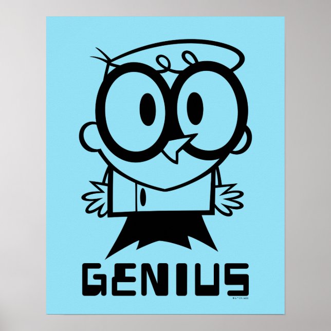 Dexter "Genius" Kontur Graphic Poster (Vorne)