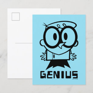 Dexter "Genius" Kontur Graphic Postkarte