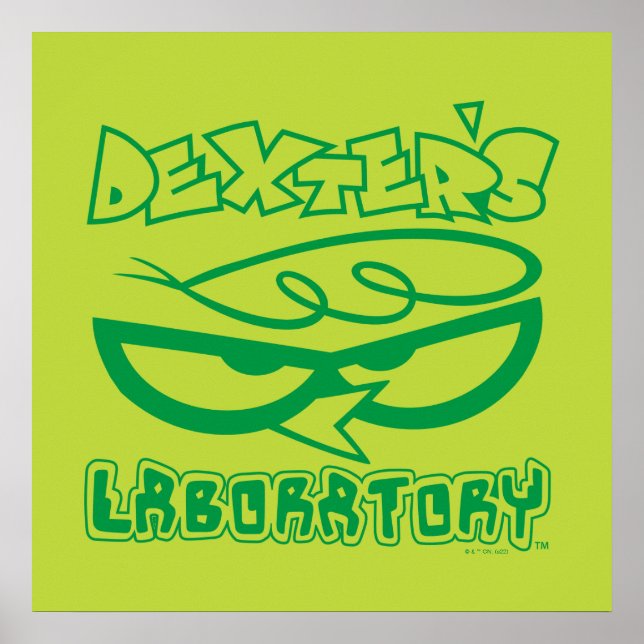 Dexter's Laboratory Face Logo Poster (Vorne)