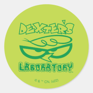 Dexter's Laboratory Face Logo Runder Aufkleber