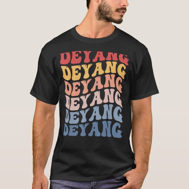 Deyang City Groovy Retro T-Shirt (Vorderseite)