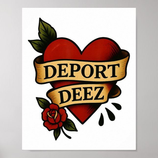 Dez Deez Ice Deportation Protest Immigration AG Poster (Vorne)