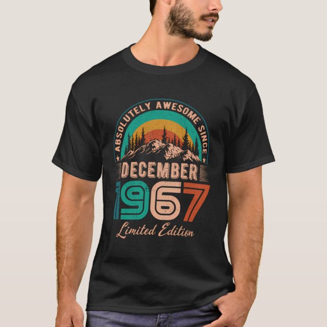 Dezember 1967 Geburtstag Phantastisch seit Dezembe T-Shirt (Vorderseite)