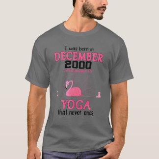 Dezember 2000 mit einer Leidenschaft für Yoga, die T-Shirt