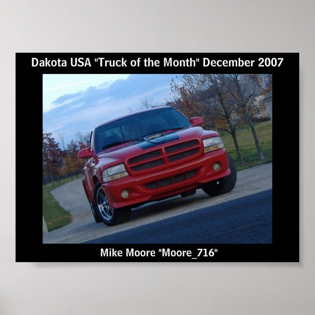 Dezember 2007 Lkw des Monats Poster (Vorne)