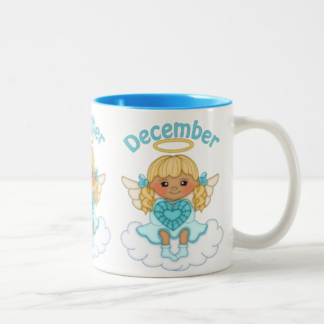 Dezember Angel coffee Birthstone Tasse (Rechts)