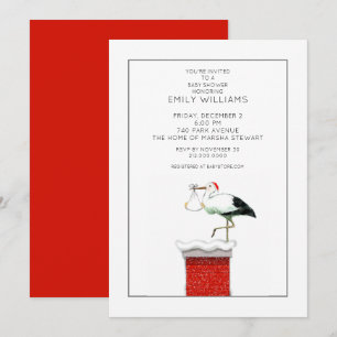 Dezember Baby Dusche Einladungen