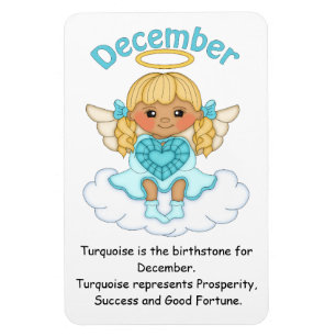 Dezember Birthstone Angel Blonde Premium Magnet