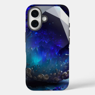 Dezember Birthstone Sapphire Inspiriert Blue Topaz iPhone 16 Hülle