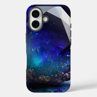 Dezember Birthstone Sapphire Inspiriert Blue Topaz iPhone 16 Hülle