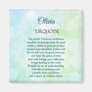 Dezember Birthstone Türkisches Design Magnet