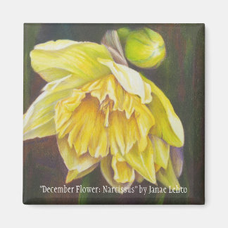 "Dezember Blume: Narcissus" von Janae Lehto Magnet