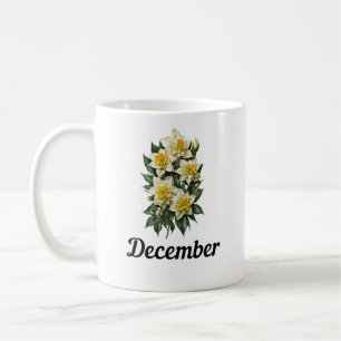 Dezember Blume Tasse, Geburtstag Blume Tasse
