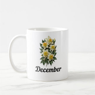 Dezember Blume Tasse, Geburtstag Blume Tasse