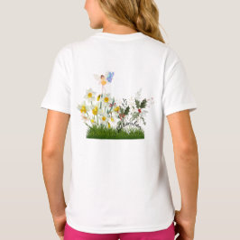 Dezember Blume und Stein T-Shirt
