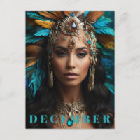 *~* DEZEMBER Boho Headdress Turquoise Zircon AP53