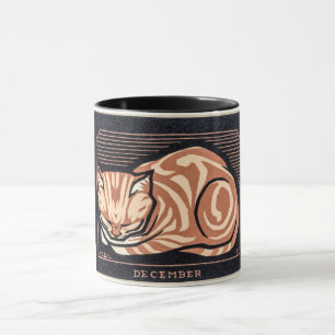 Dezember Cat - Julie de Graag Poster Tasse