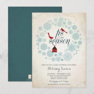Dezember Einladung, dies ist die Saison Einladung