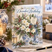 Dezember-Geburtsblume Dezember-Floral-Geburtstag