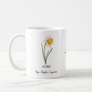 Dezember-Geburtsblumen-Tasse – Narzisse Kaffeetasse