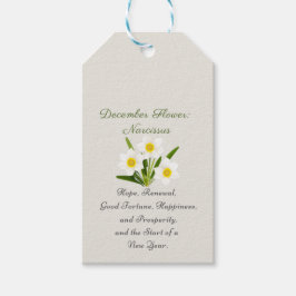 Dezember Geburtsmonat Blume Narcissus Elegante Geschenkanhänger
