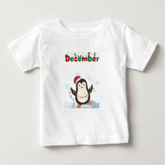 Dezember - Happy Penguin - Baby T-Shirt