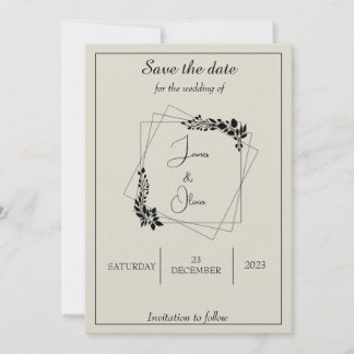 "Dezember-Liebe" Save the Date Einladung