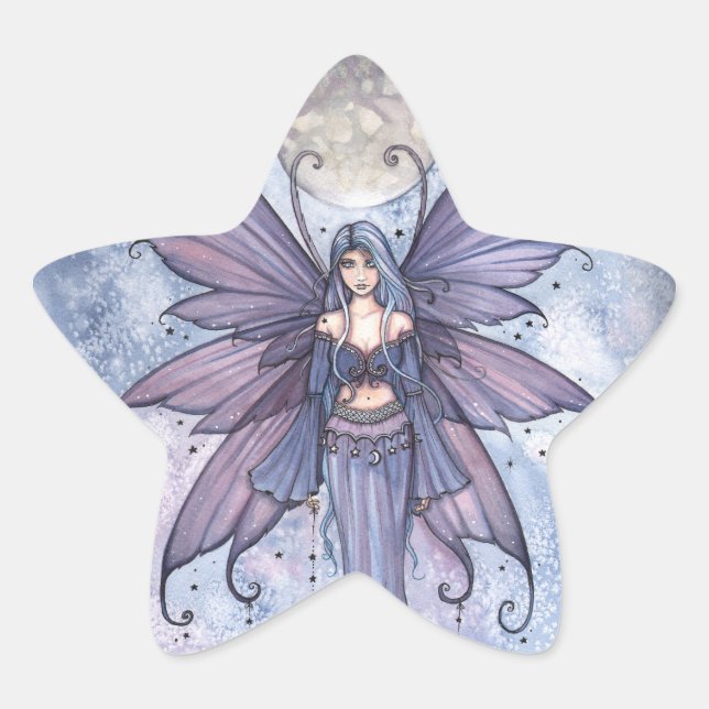 Dezember Moon Fairy Stickers (Vorderseite)