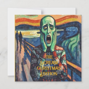 Dezember Not - Edvard Munch Weihnachtspulli Magneteinladung
