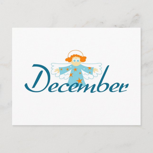 Dezember Postkarte (Vorderseite)