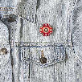 Dezember-Schneeflocken Button