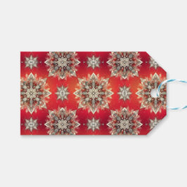 Dezember-Schneeflocken Geschenkanhänger