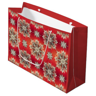 Dezember-Schneeflocken Große Geschenktüte