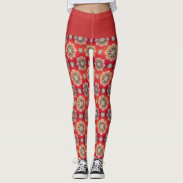 Dezember-Schneeflocken Leggings
