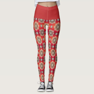 Dezember-Schneeflocken Leggings