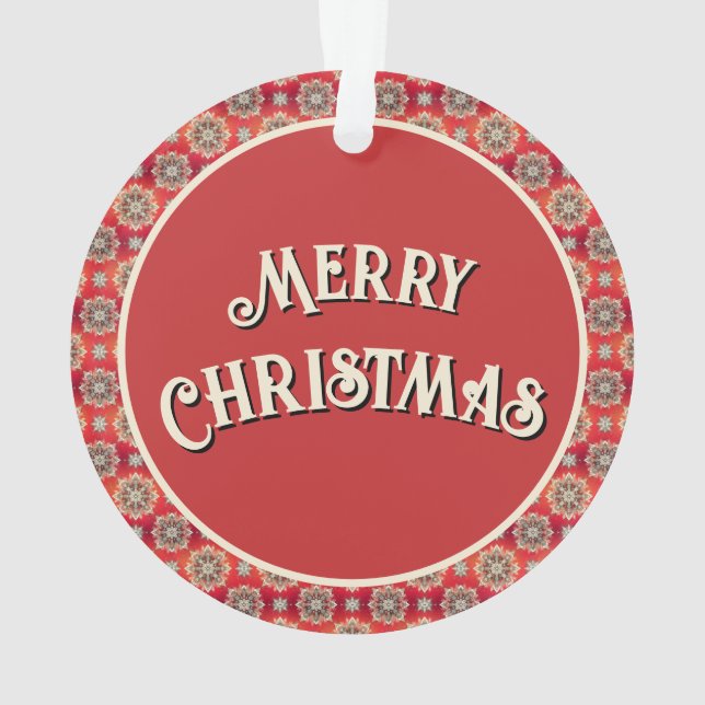 Dezember-Schneeflocken Ornament (Rückseite)