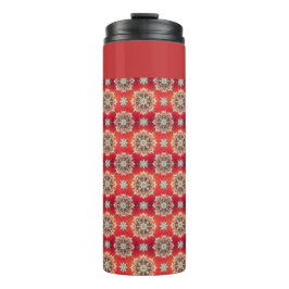 Dezember-Schneeflocken Thermosbecher