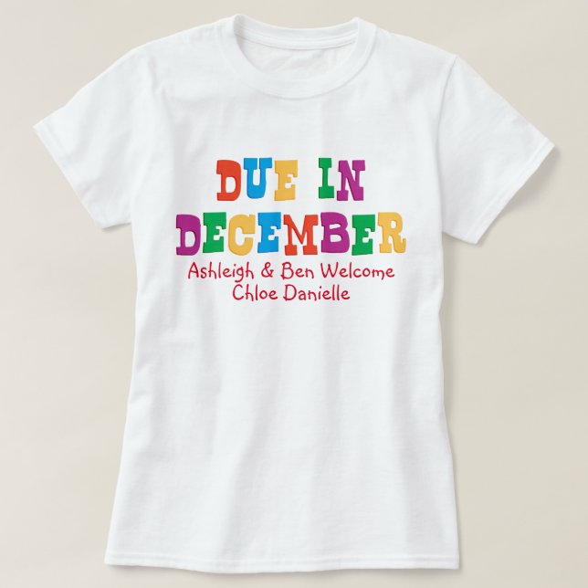 Dezember T-Shirt (Design vorne)