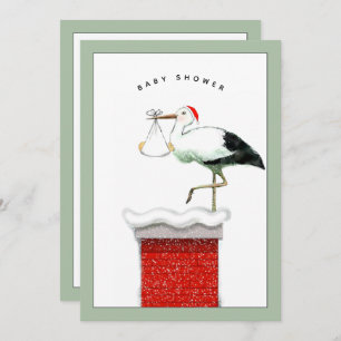 Dezember Weihnachtsdusche Einladung