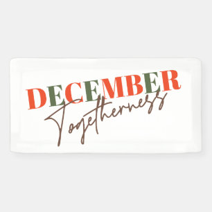 Dezember Zusammengehörigkeit: Feiern der Jahreszei Banner