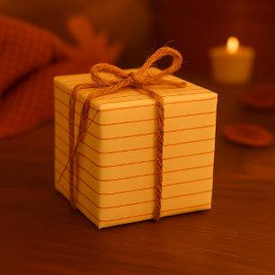 Dezent gestreifter horizontaler nahtloser Herbst Geschenkpapier