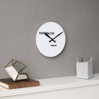 Dezentrale Denk-Wanduhr für Modernes  Runde Wanduhr